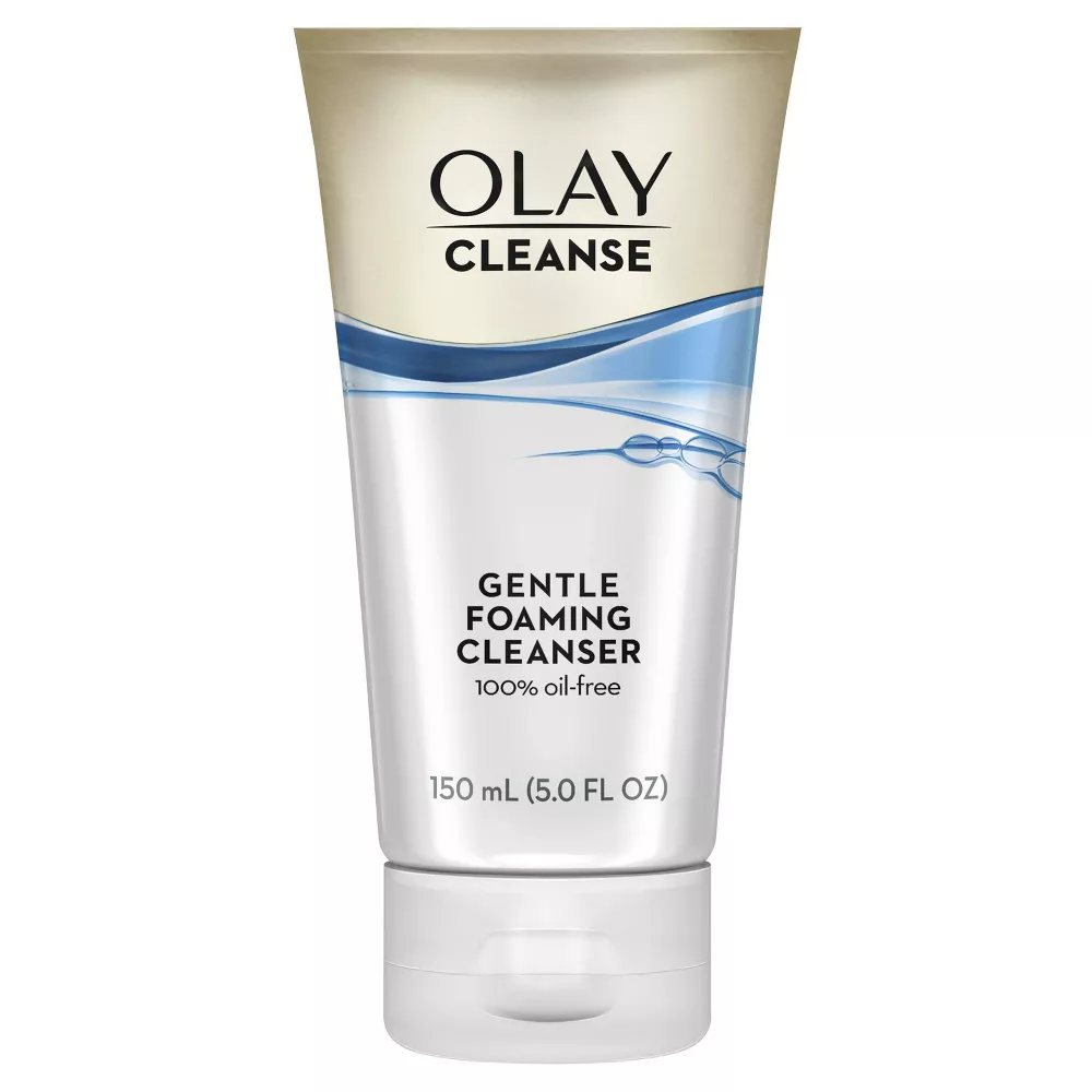 Olay Gentle Clean Foaming Face Cleanser Tube For Sensitive Skin, 5 Oz